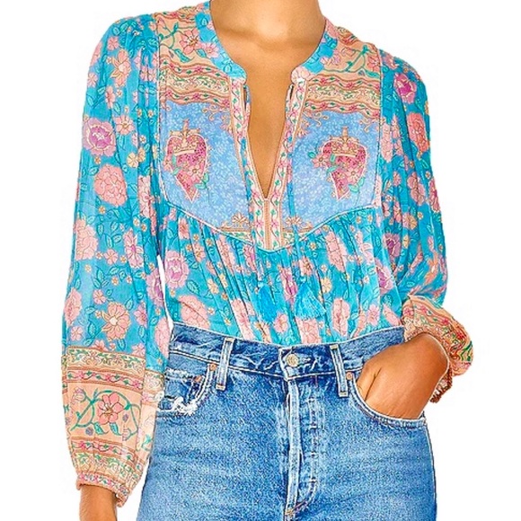 🌺🎉HP🎉🌺 NWOT Spell & The Gypsy/Revolve Love Story Blouse - Picture 3 of 16